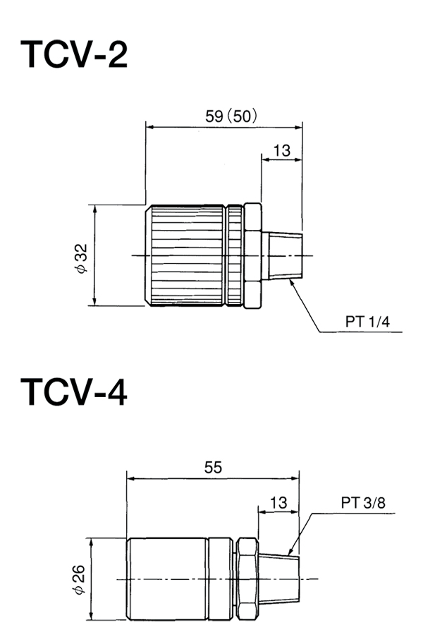 コントロールバルブ　TCV-2 ／ TCV-4